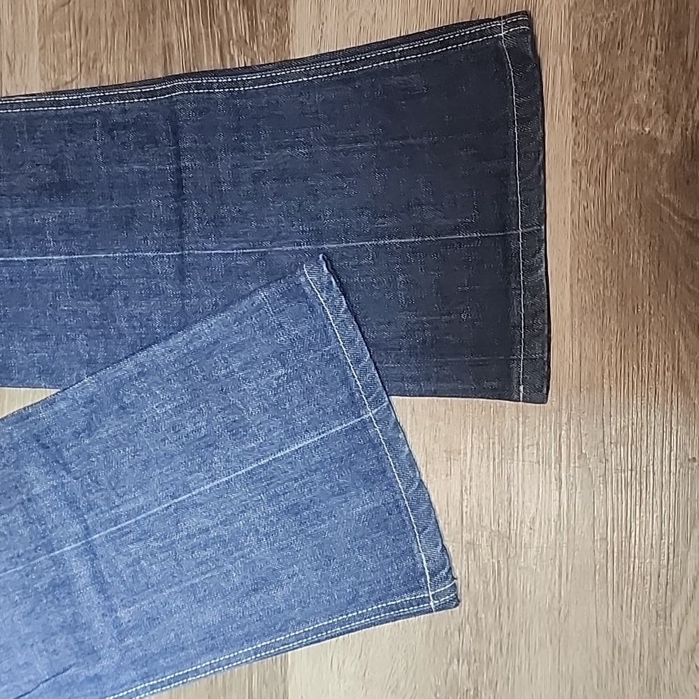7 For All Mankind Blue Boot Cut Jeans - Picture 6 of 7